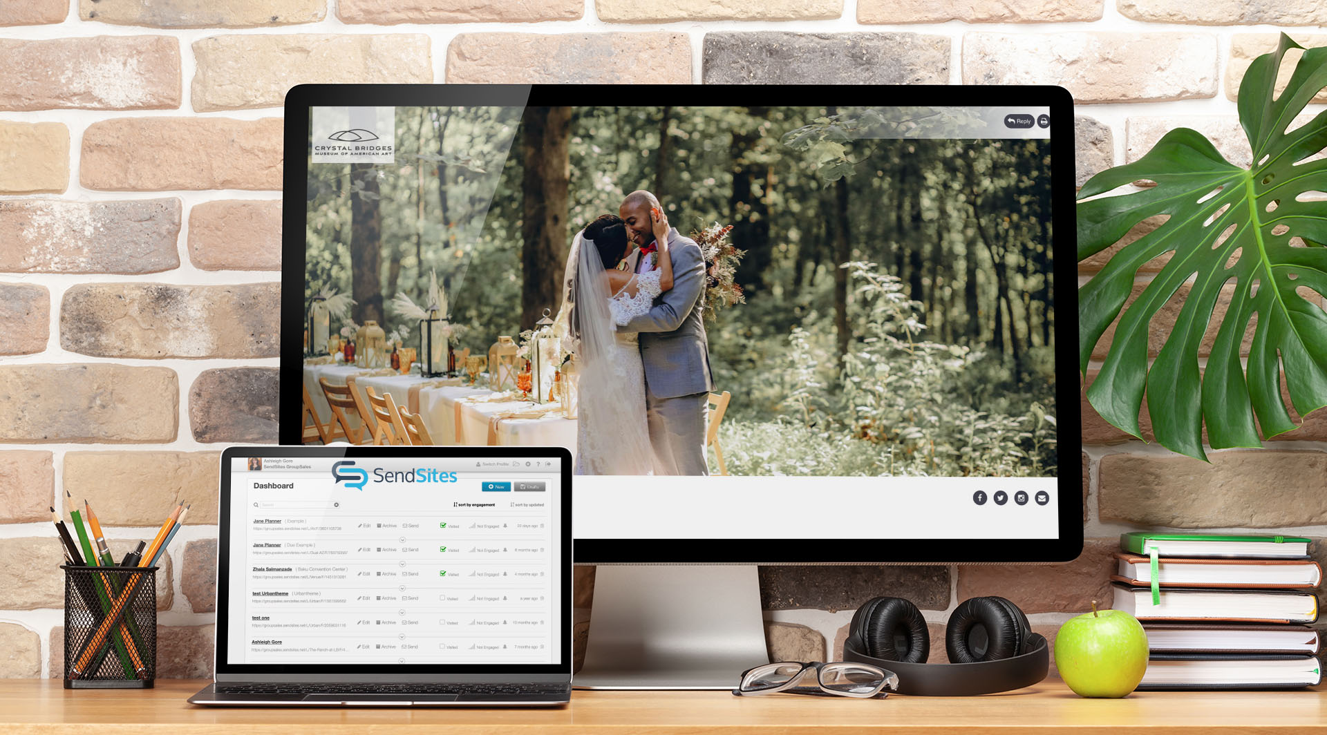 Sendsites Sales Proposals screen